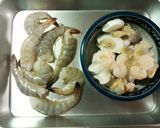 シーフードMIXと海老で海のジェノベーゼ作り方1写真