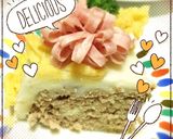 誕生日ケーキ♡ハンバーグ♡ミートケーキ♡作り方9写真