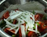 さっぱり美味しいサラダ蕎麦作り方1写真