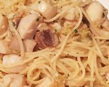 帆立とエリンギのパスタ(パン粉のソース)作り方18写真