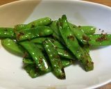 【減塩】えんどうの一味ガーリック炒め作り方5写真