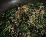 ほうれん草(冷凍)の胡麻バター炒め作り方3写真