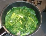 グリーンズ(小松菜のベーコン煮)作り方5写真