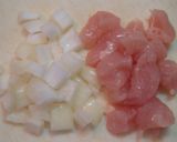 アボカドカップのカレー豆チキングラタン作り方1写真