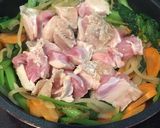 簡単！緑黄色野菜と鶏肉のカレー風味炒め☆作り方5写真
