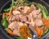 簡単！緑黄色野菜と鶏肉のカレー風味炒め☆作り方7写真