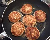 豚ひき肉と豆腐のトマト煮込み風ハンバーグ作り方5写真