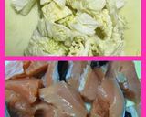 ♡白菜&鮭&しめじのクリーム煮作り方1写真