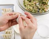 アンドロイドが教える基本の羽根付き餃子！作り方5写真