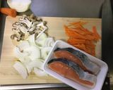 糖質OFF！！ 鮭の味噌バターホイル焼作り方1写真