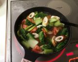 ★ちくわ入りチンゲン菜の簡単スープ★作り方4写真