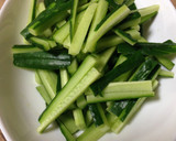 簡単おかず♪ささみと胡瓜の胡麻つゆ作り方2写真