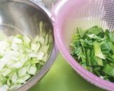 海老とチンゲン菜のスープ作り方1写真