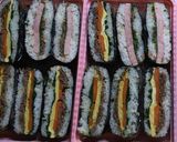 行楽弁当〜大人用おにぎらず・細巻き子供用作り方3写真