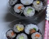 行楽弁当〜大人用おにぎらず・細巻き子供用作り方6写真