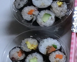 行楽弁当〜大人用おにぎらず・細巻き子供用作り方6写真