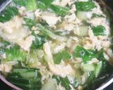 海老とチンゲン菜のスープ作り方6写真