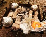 キャンプで焼きりんご作り方6写真