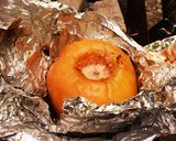 キャンプで焼きりんご作り方7写真