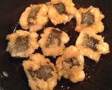 ☆ハモのお手軽天ぷら(焼いてます)作り方3写真
