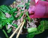 牛肉と青菜のオイスター炒め作り方6写真