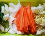 *シソ香る豚肉のレモン味噌炒め*作り方1写真