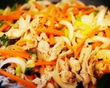*シソ香る豚肉のレモン味噌炒め*作り方4写真