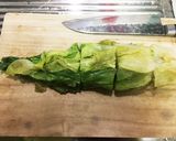歯ごたえシャキシャキレタスの胡麻和え作り方4写真