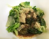 歯ごたえシャキシャキレタスの胡麻和え作り方7写真
