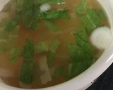 新玉ねぎとレタスとベーコンのスープ♡作り方3写真