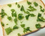 大葉たっぷり♡新玉×枝豆のごま塩トースト作り方3写真