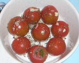 バジル風味焼きトマト作り方2写真