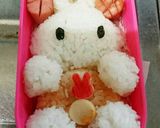 キャラ弁☆ もふもふミッフィー❤弁当作り方3写真