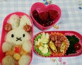キャラ弁☆ もふもふミッフィー❤弁当作り方4写真