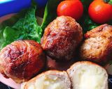 お弁当に！チーズ入り肉巻きコロッケ作り方16写真
