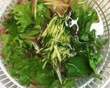 蒸し鶏の梅醤油サラダ作り方1写真