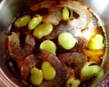 海老と空豆のアヒージョパスタ作り方3写真