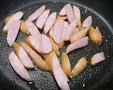 簡単！ブロッコリーとウィンナーの蒸し焼き作り方2写真