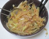 生らっきょうのおかか醤油和え作り方4写真