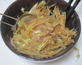 生らっきょうのおかか醤油和え作り方4写真