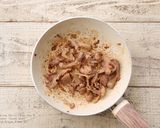 甘辛豚とりんごのサラダごはん作り方1写真