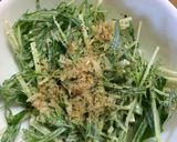 【減塩】水菜のにんにくマヨサラダ作り方3写真