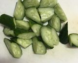 キュウリとしらすの炒め物作り方1写真