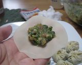 もっちり♡プリ海老入りにら饅頭作り方4写真