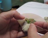 もっちり♡プリ海老入りにら饅頭作り方5写真