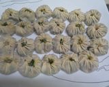 もっちり♡プリ海老入りにら饅頭作り方9写真