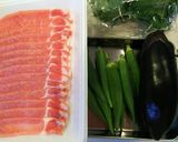 夏野菜★ナスとおくらと大葉の肉巻きフライ作り方1写真