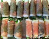 夏野菜★ナスとおくらと大葉の肉巻きフライ作り方4写真