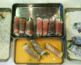 夏野菜★ナスとおくらと大葉の肉巻きフライ作り方5写真