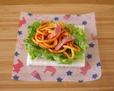 彩り華やか☆フラワーサンドシナイッチ作り方1写真